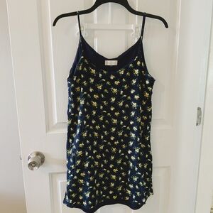 Altar'd State Navy Dress with Yellow Floral Pattern